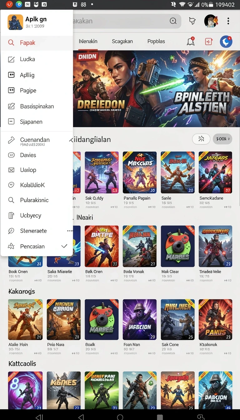 Tampilan utama aplikasi Review Aplikasi rv3 yang intuitif dan efisien.