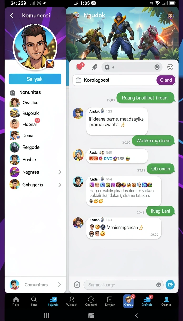 Tampilan utama aplikasi Download g9vip APK untuk Android yang intuitif dan efisien.